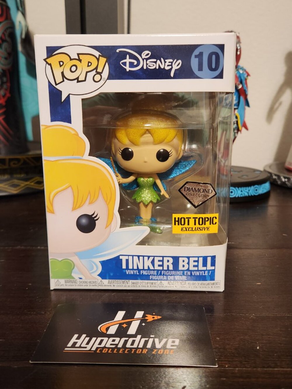 Disney's Peter Pan Tinker Bell Funko Pop! Vinyl Figure #10 Diamond Exclusive